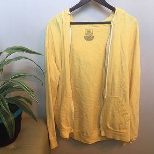 Yellow Zip Up Hoodie